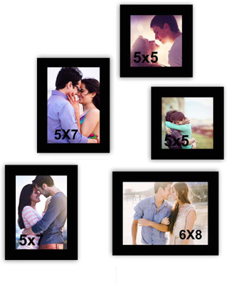

MakeHomeHappy MDF Photo Frame(Black, 5 Photos)