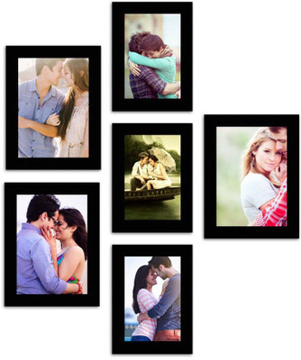

MakeHomeHappy MDF Photo Frame(Black, 6 Photos)