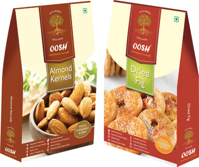 

Oosh Almond Kernel 250g & Dry Premium Fig 200g Almonds, Figs(450 g, Box)