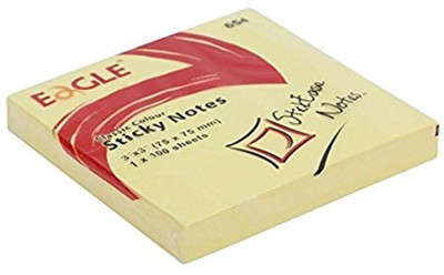 

Eagle 3 x 3 inch Sticky Notes Set of 8 Pads 100 Sheets Regular, 1 Colors(Yellow)
