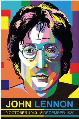 

John Lennon Brilliant Illustration Art Poster Paper Print(18 inch X 12 inch)