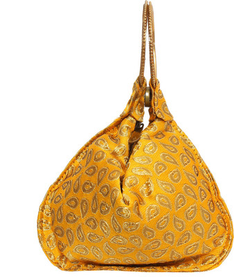 

Bagaholics Ethnic Silk Potli Batwa Pouch Potli(Yellow)