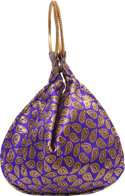 

Bagaholics Ethnic Silk Potli Batwa Pouch Potli(Purple)