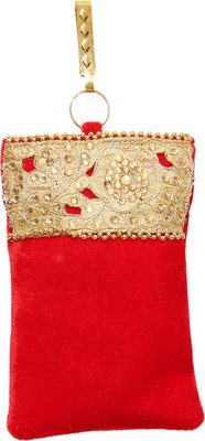 

Bagaholics Ethnic Velvet Saree Mobile Waist Clip Pouch Mobile Pouch(Red)