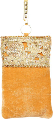 

Bagaholics Ethnic Velvet Saree Mobile Waist Clip Pouch Mobile Pouch(Gold)