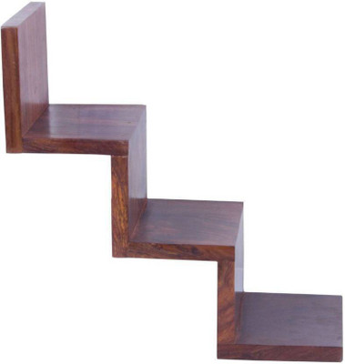 

Khan Handicrafts Wooden Wall Shelf(Number of Shelves - 1, Brown)
