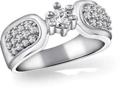 

Vighnaharta Stylo Queen Alloy Cubic Zirconia Gold-plated Plated Ring, Silver