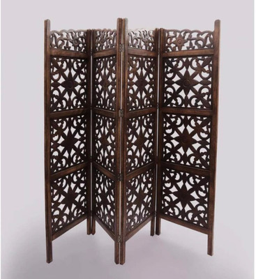 

Onlineshoppee Solid Wood Decorative Screen Partition(Free Standing, Finish Color - Brown)