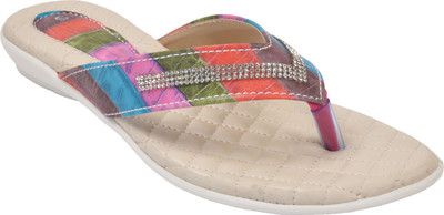 

With The Fashion Women Light Brown & Pink Flats