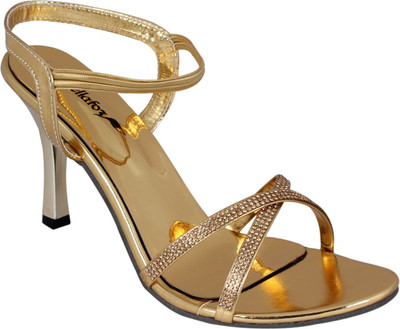 

Bellafoz Women Golden Heels