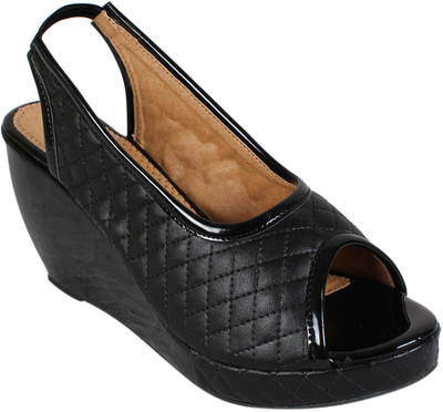 

Bellafoz Women Black Wedges