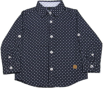 

United Colors of Benetton. Boys Printed Casual Dark Blue Shirt, 902