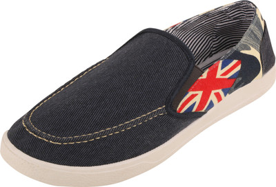 

SNKR FRKR Men's Casual Slip-Ons By Sneaker Freaker Canvas Shoes For Men(Blue