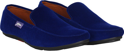 

Kraasa Velvet Loafers For Men(Blue