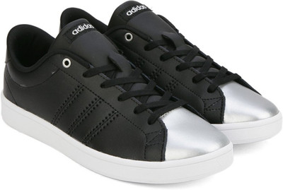 

ADIDAS NEO ADVANTAGE CLEAN QT W Sneakers For Women(Black, Silver, Cblack/cblack/silvmt