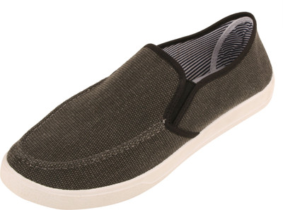 

SNKR FRKR Men's Casual Slip-Ons By Sneaker Freaker Canvas Shoes For Men(Black