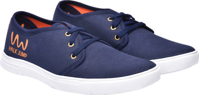 

Walk Jump blue canvas shoes,casuals,outdoors,party wear,new trend Sneakers For Men(Blue, Orange