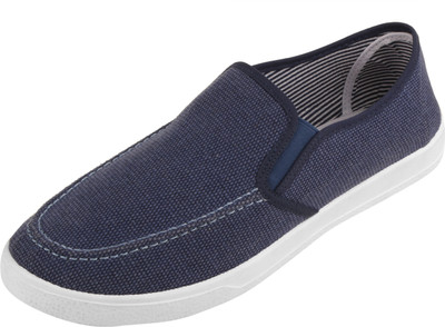 

SNKR FRKR Men's Casual Slip-Ons By Sneaker Freaker Canvas Shoes For Men(Blue