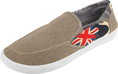 

SNKR FRKR Men's Casual Slip-Ons By Sneaker Freaker Canvas Shoes For Men(Grey