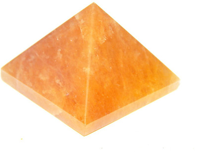 

Takething Best Quality Orange Aventurine Pyramid 4cm (89.21gm) with free Topaz sample Decorative Showpiece - 4 cm(Stoneware, Orange)