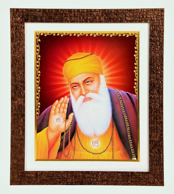 

BM Traders Bm Traders Golden Zari Work Photo Of Guru Nanak Devji In Copper Color Brick Finish Wooden Frame Decorative Showpiece - 36.83 cm(Wooden, Multicolor)