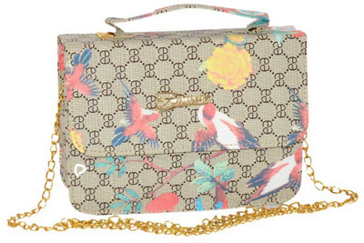 

Quick Fashion Women Evening/Party Multicolor PU Sling Bag