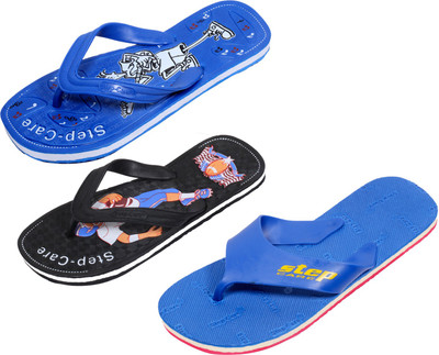 

Indistar Flip Flops, Blue step:blue::black