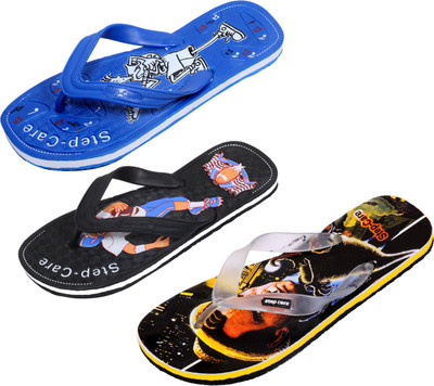 

Indistar Flip Flops, Printed blk:blue::black
