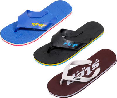 

Indistar Flip Flops, Brown step:black step::blue step