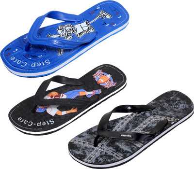 

Indistar Flip Flops, Printed black:blue::black