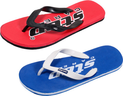 

Indistar Flip Flops, Red::plain blue