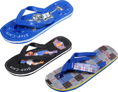 

Indistar Flip Flops, Blue check:blue::black