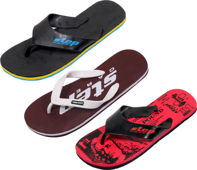 

Indistar Flip Flops, Printed red:brown step::black step