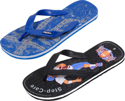 

Indistar Flip Flops, Printed blue::black