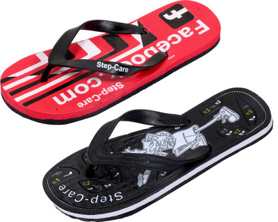 

Indistar Flip Flops, Printed red::black