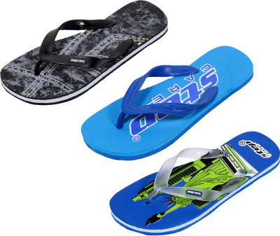 

Indistar Flip Flops, Ifel blue:printed black::blue