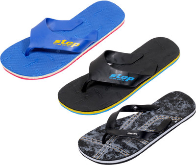 

Indistar Flip Flops, Printed black:black step::blue step