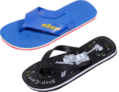 

Indistar Flip Flops, Blue step::black