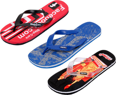 

Indistar Flip Flops, Red:printed red::printed blue