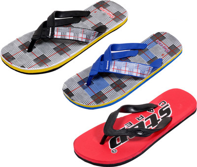 

Indistar Flip Flops, Red:blue check::white check