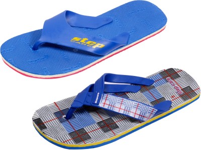 

Indistar Flip Flops, Blue step::blue check