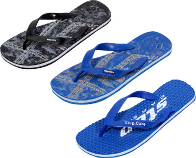 

Indistar Flip Flops, Dotted blue:printed blue::printed black