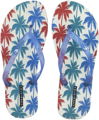 

Chemistry Flip Flops, Blue/pink
