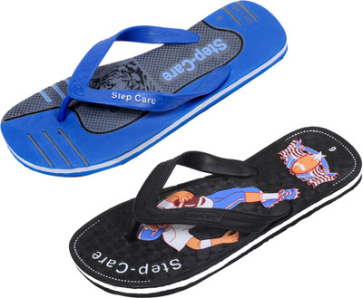 

Indistar Flip Flops, Blue/grey::black