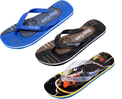 

Indistar Flip Flops, Printed black:brown::blue/grey