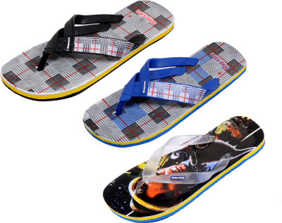 

Indistar Flip Flops, Printed black:blue check::white check
