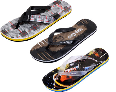 

Indistar Flip Flops, Printed black:white check::brown