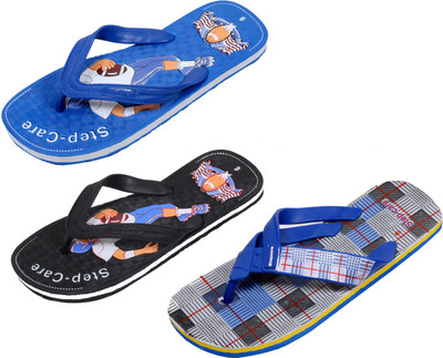 

Indistar Flip Flops, Blue check:black::blue