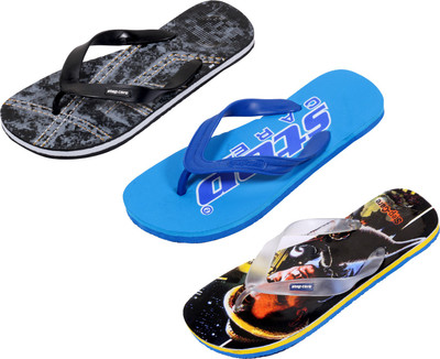 

Indistar Flip Flops, Printed black:printed black::blue