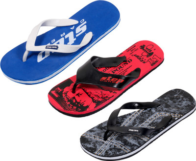 

Indistar Flip Flops, Printed black:printed red::plain blue